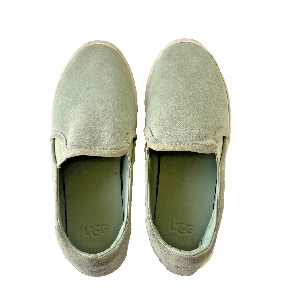 UGG Women’s Slip On Sneakers Size 6 Mint Green Suede Casual Shoes